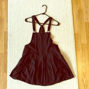 Polka Dot Overall Dress